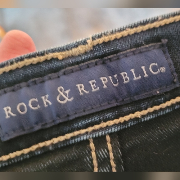 Rock & Republic Berlin Deep Blue Skinny Jeans - Picture 8 of 10